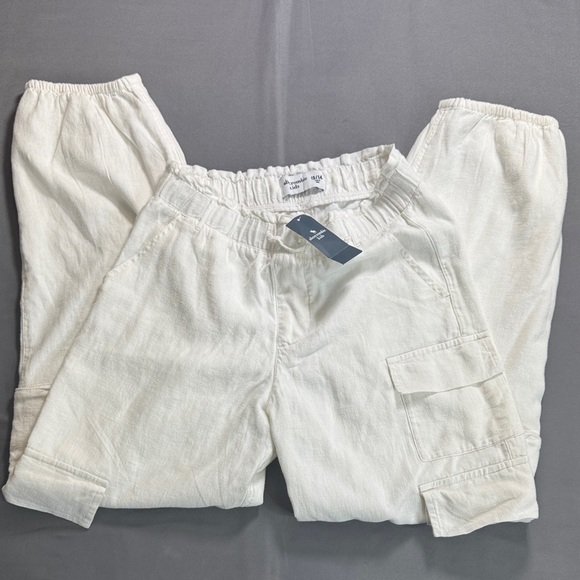 NWT Abercrombie Kids Off-White Cargo Size 13/14 - Picture 5 of 11